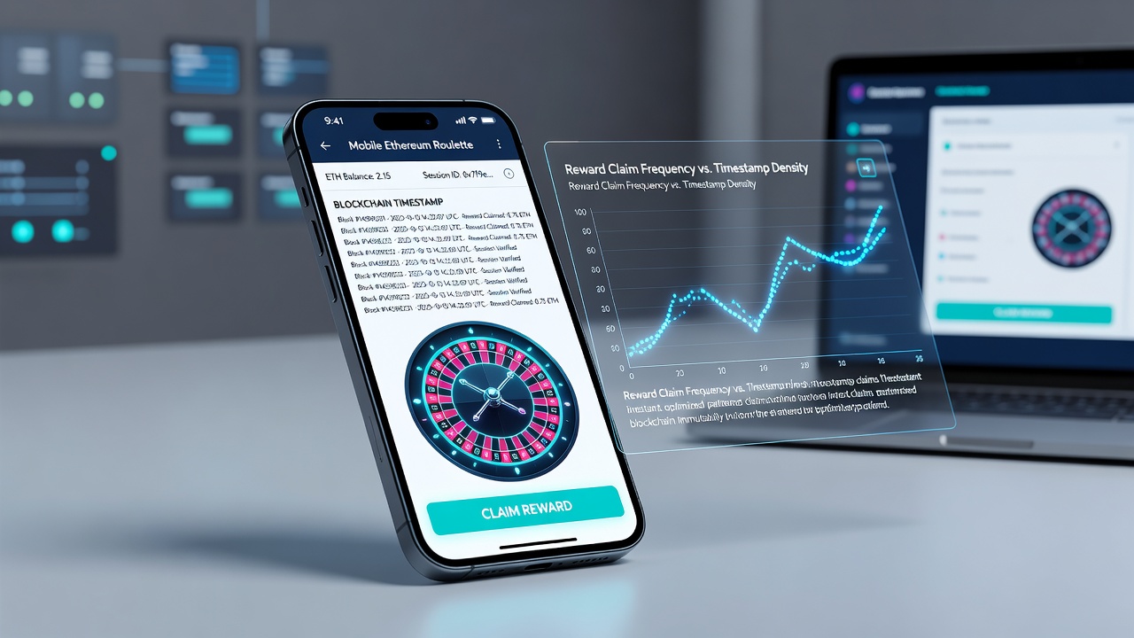 Mobile Ethereum-Roulette-Sitzungen mit Blockchain-Zeitstempeln