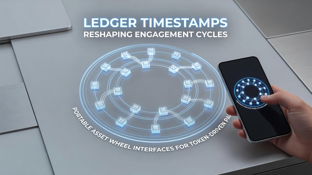 Darstellung von Engagement-Zyklen mit Zeitstempel-Markierungen in mobilen Token-Interfaces