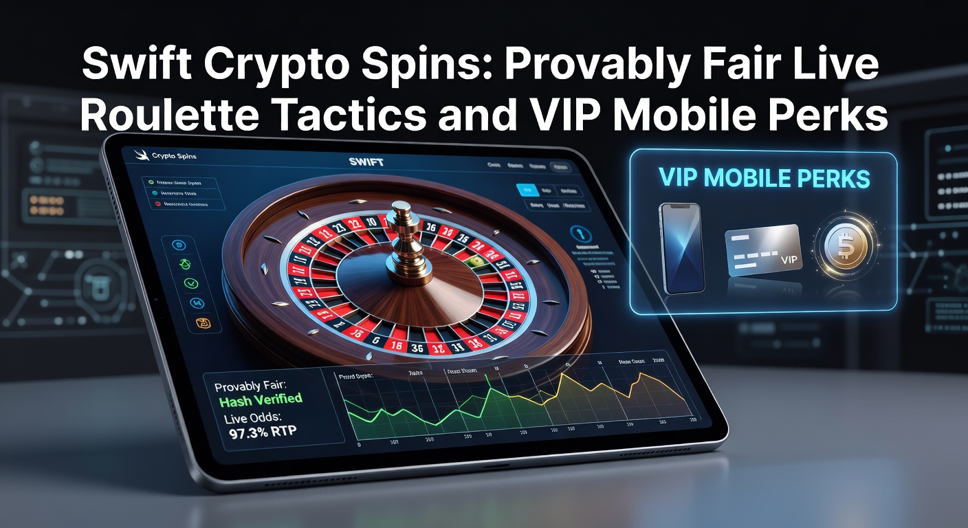 Dynamische Darstellung von Swift Crypto Spins mit Roulette-Rad und Krypto-Elementen in Echtzeit